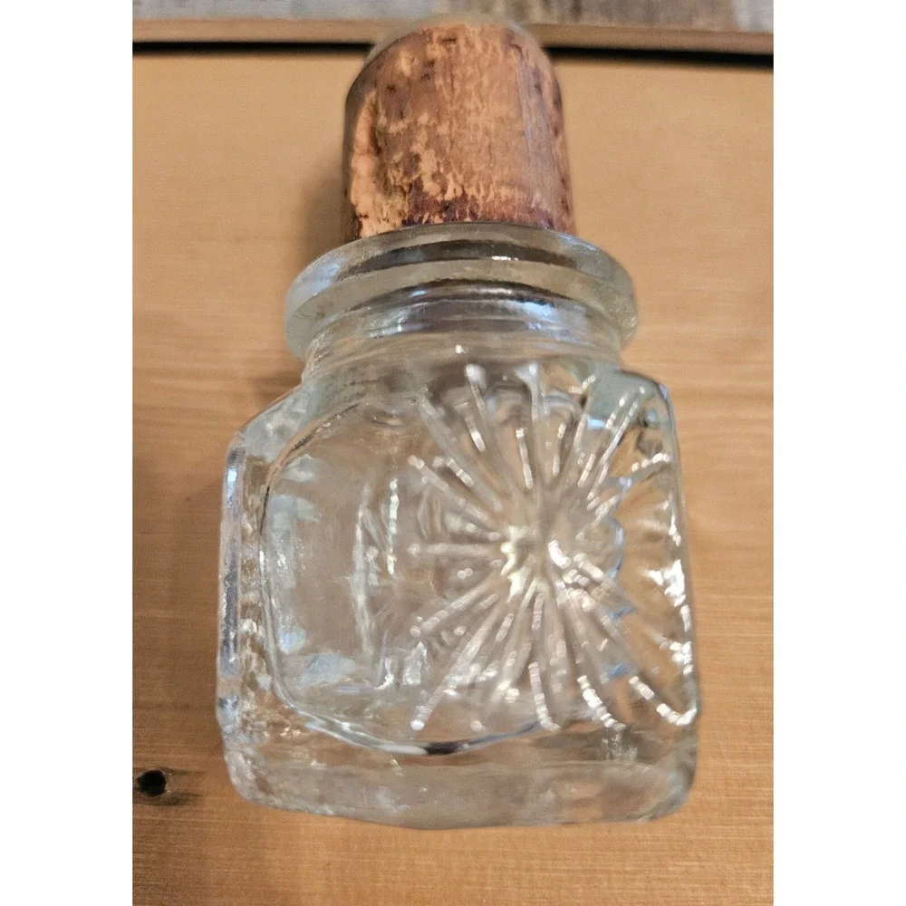 Vintage Glass Apothecary Bottle Cork Stopper Decorative Display‎